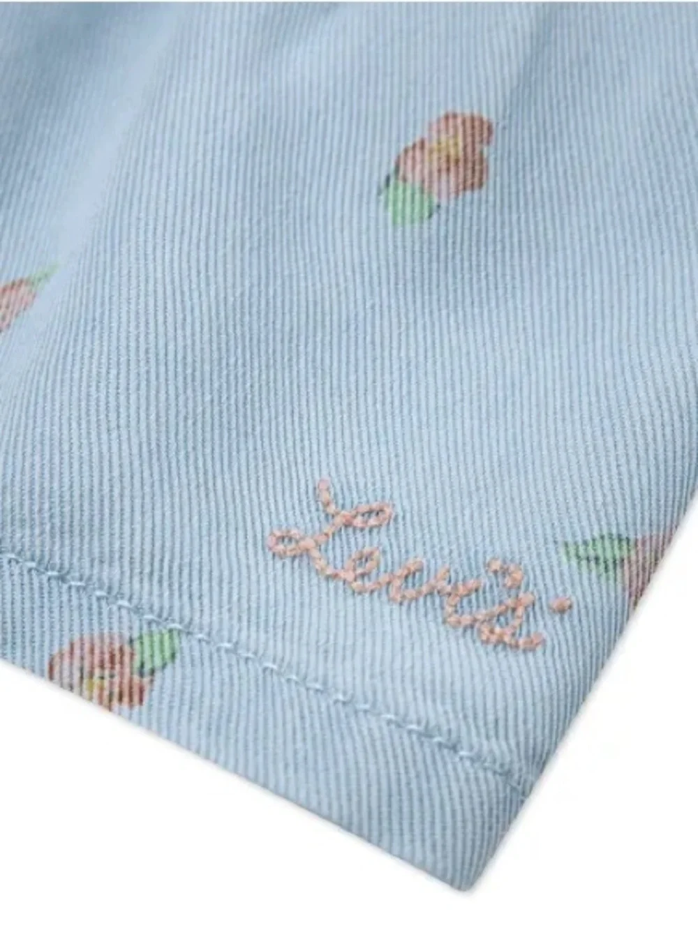 Levi's Light Blue Smocked Floral Tiered Sundress for Girls can fits 6/8 years